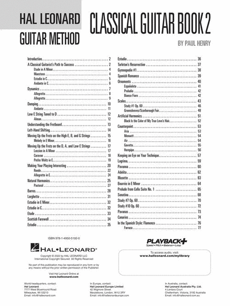 Hal Leonard Classical Guitar Method – Book 2