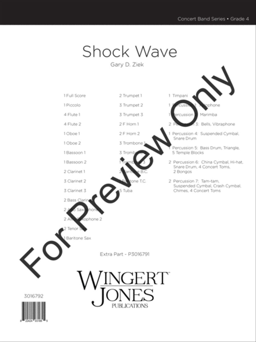 Shock Wave (Score) Concert Band scores gallery preview page 2