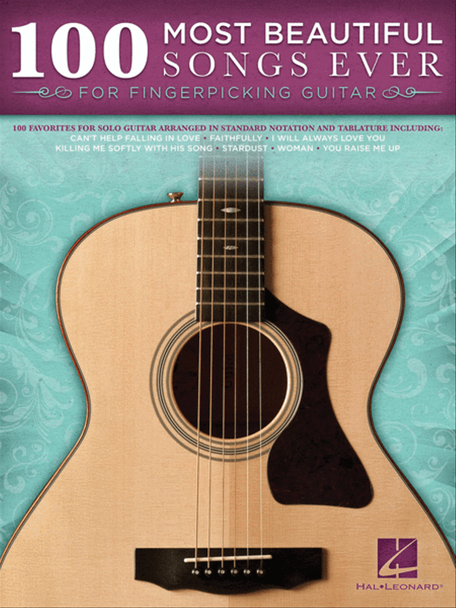 100 Most Beautiful Songs Ever Electric Guitar scores gallery preview page 1
