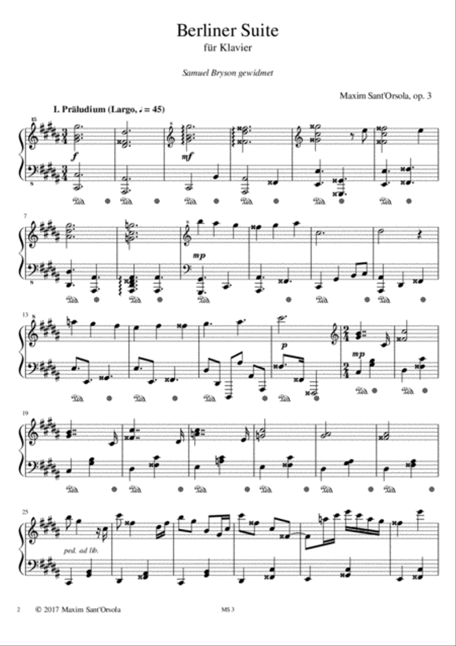 Berliner Suite Piano Solo scores gallery preview page 2