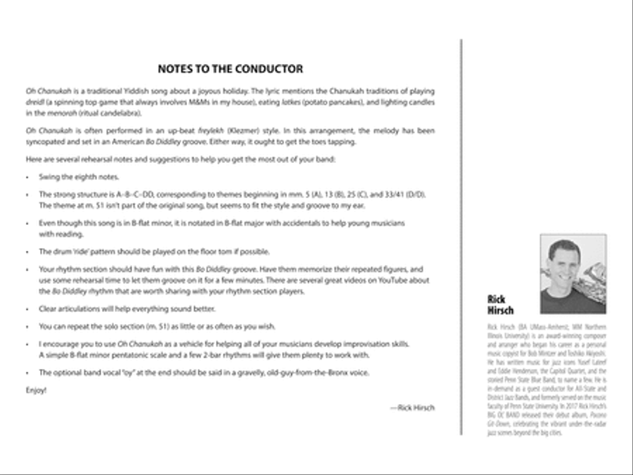 Oh Chanukah: Score Jazz Ensemble scores gallery preview page 2