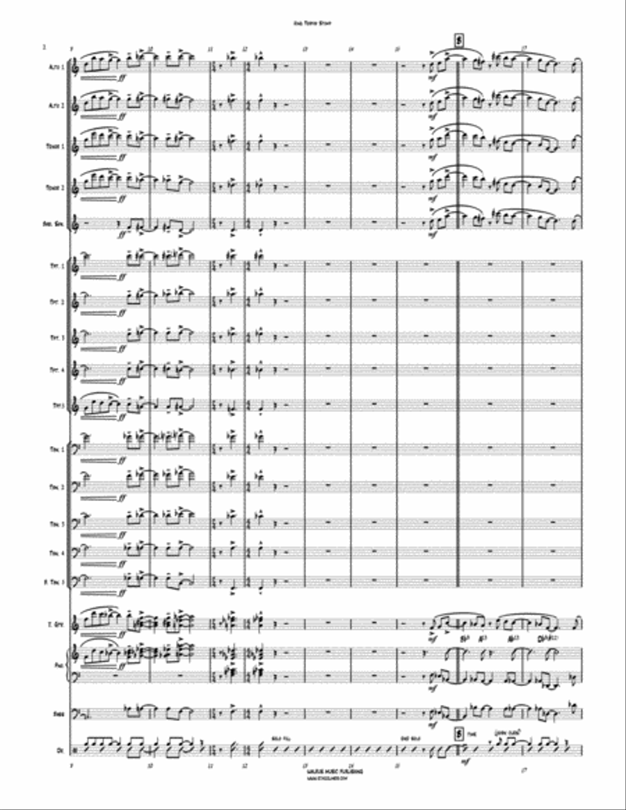 King Terpor Stomp Big Band scores gallery preview page 3