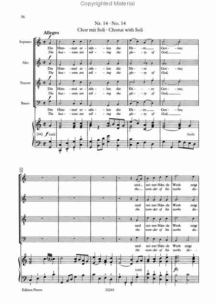 The Creation Hob. XXI:2 (Vocal Score, Ger/Eng)