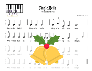 Book cover for Jingle Bells - Pre-staff Alpha Notation