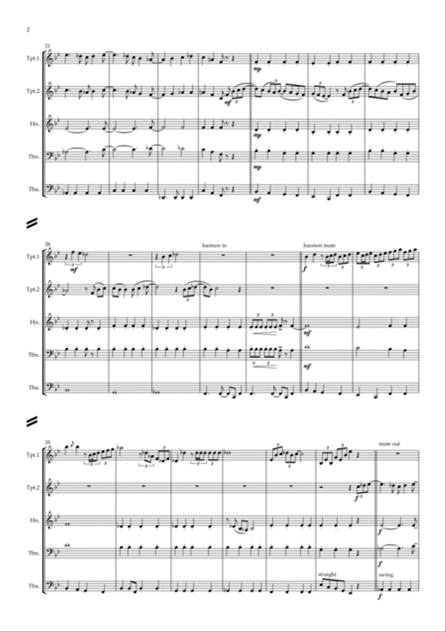 Penny Lane Brass Quintet scores gallery preview page 3