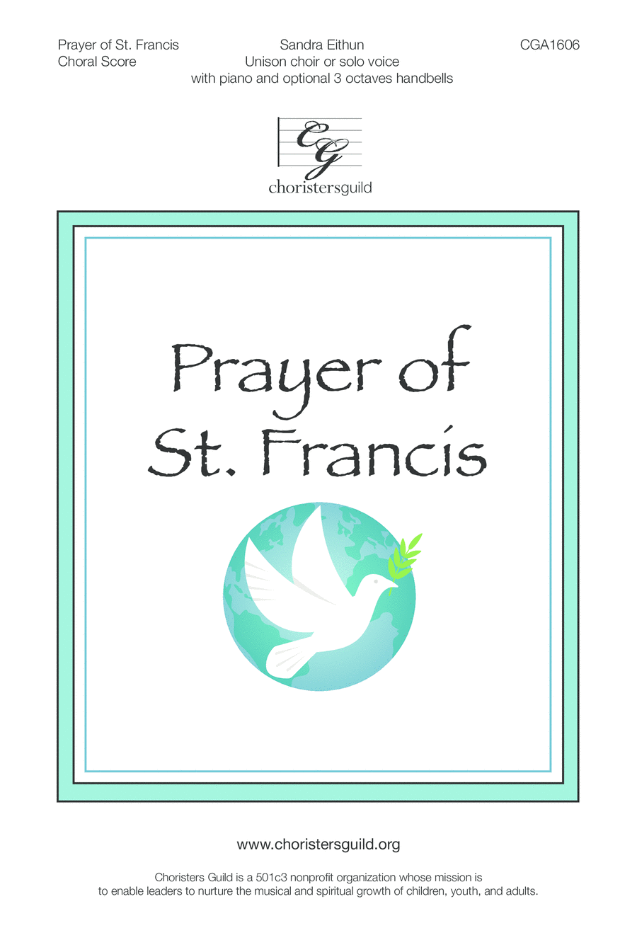 Prayer of St. Francis - Choral Score - Unison Unison Choir scores gallery preview page 1