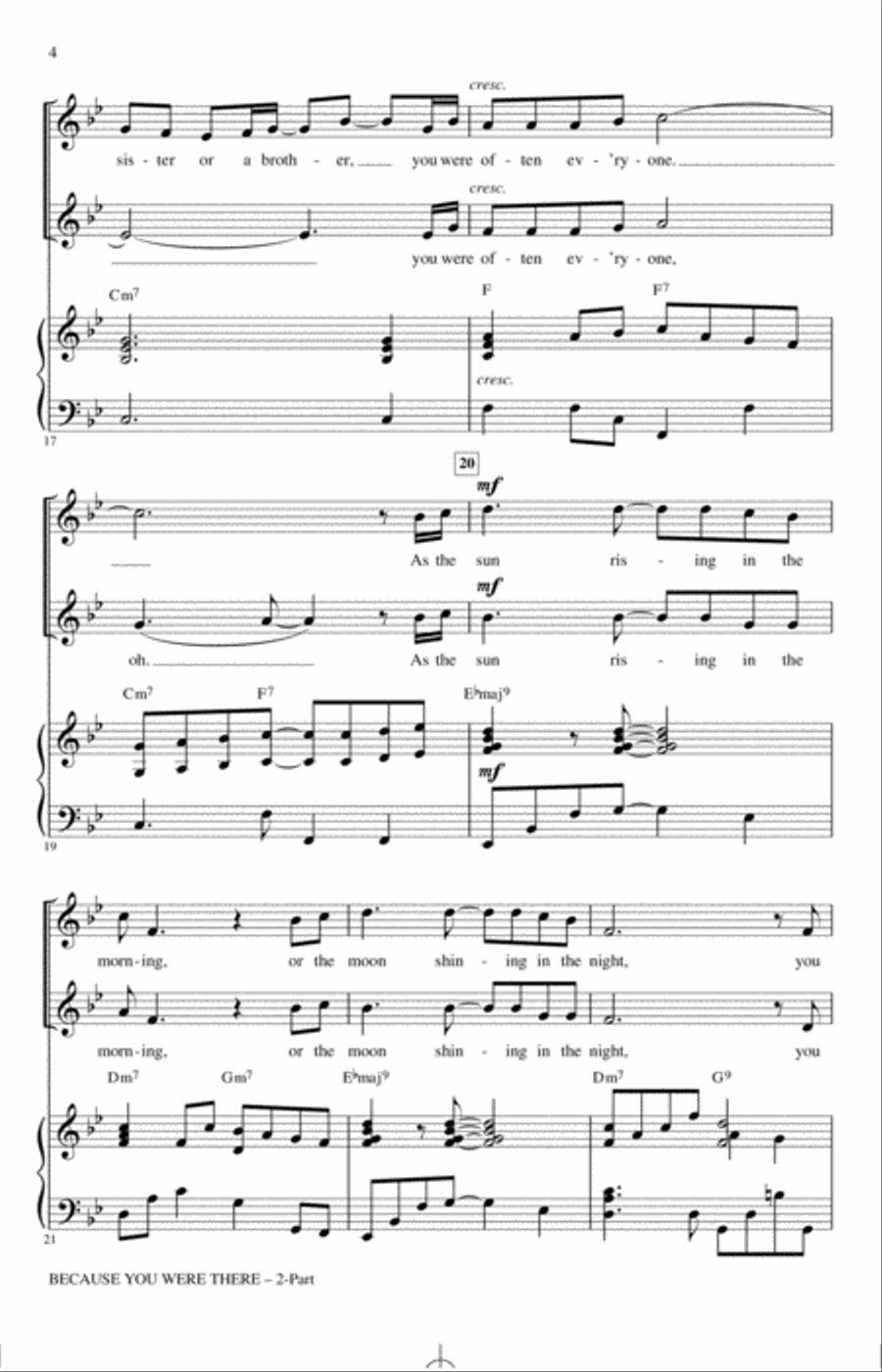 Because You Were There Because You Were There 2-Part scores gallery preview page 3