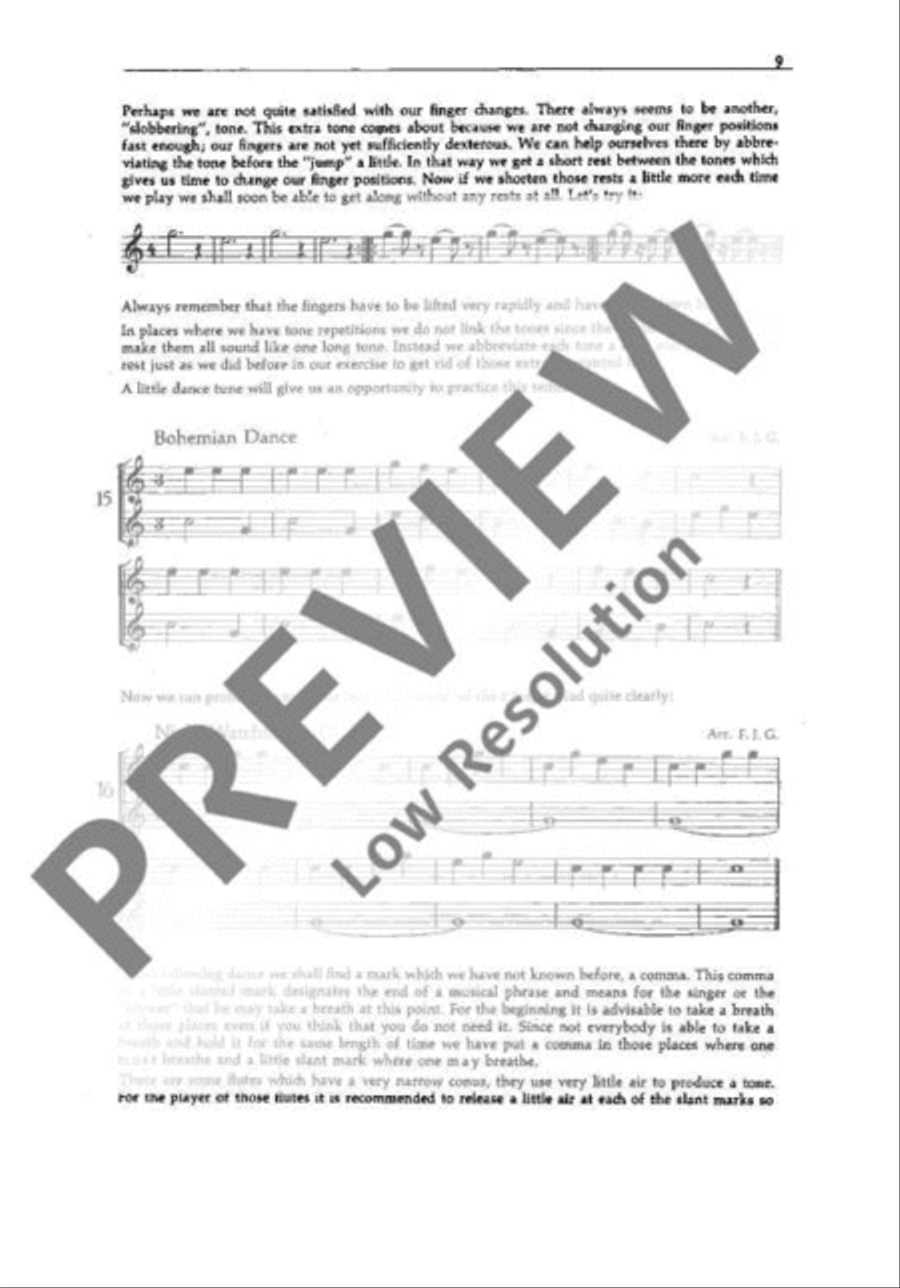 Method for the Treble Recorder Alto Recorder scores gallery preview page 10