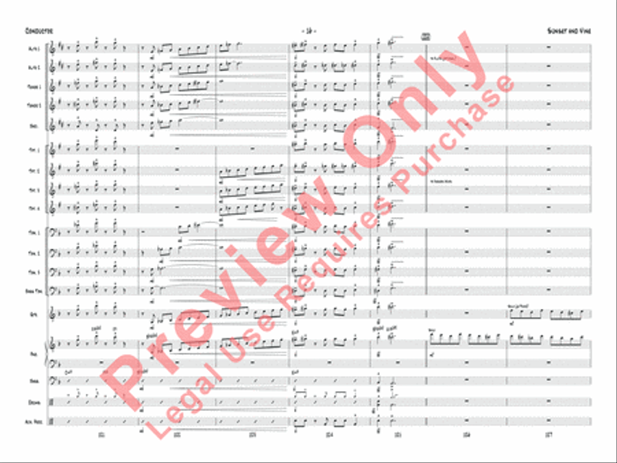 Sunset and Vine Jazz Ensemble scores gallery preview page 19
