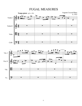 For String quartet--composed 2018