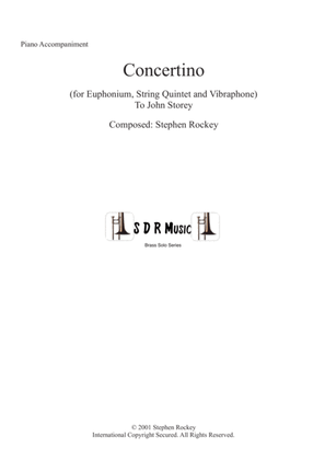 Concertino for Euphonium and String Quintet (Piano Reduction)