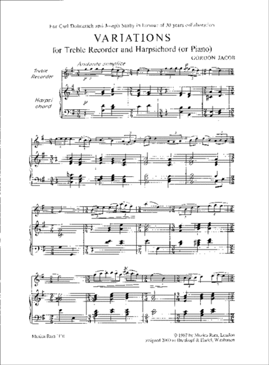 Variations Recorder scores gallery preview page 2