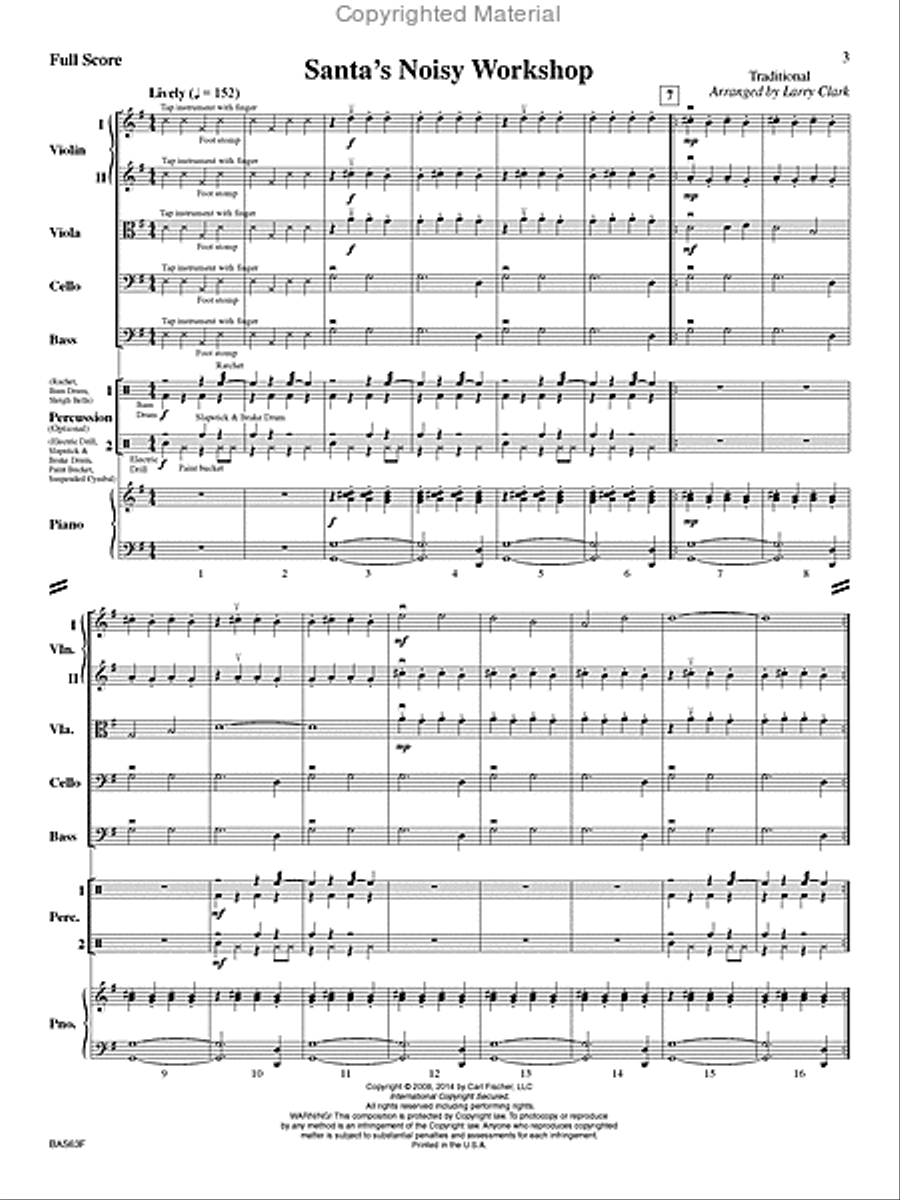 Santa's Noisy Workshop Santa's Noisy Workshop Orchestra scores gallery preview page 2