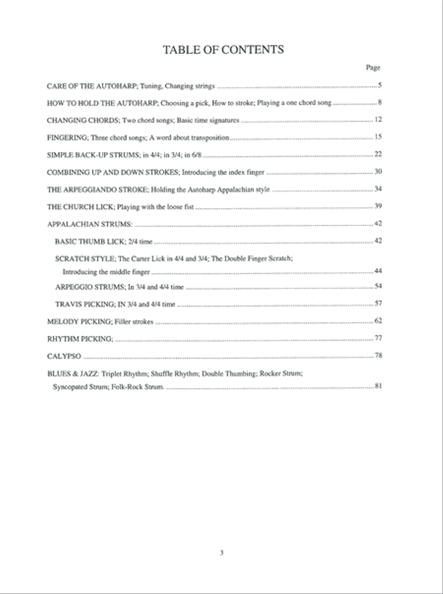 You Can Teach Yourself Autoharp Autoharp scores gallery preview page 4
