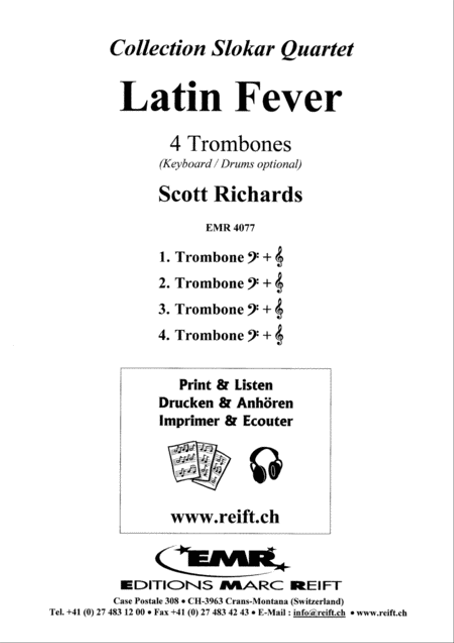 Latin Fever Latin Fever Trombone Quartet scores gallery preview page 2