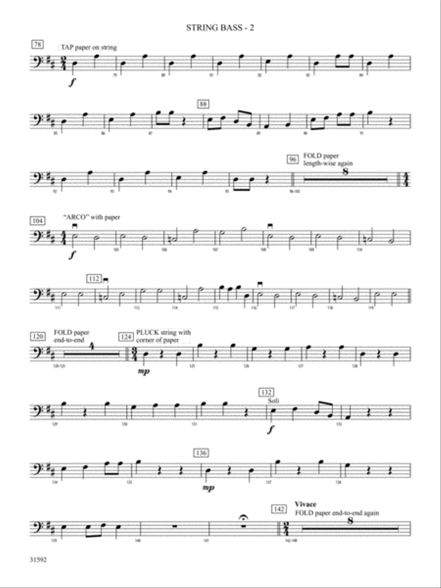 Ear-igami: String Bass Ear-igami: String Bass String Orchestra scores gallery preview page 2