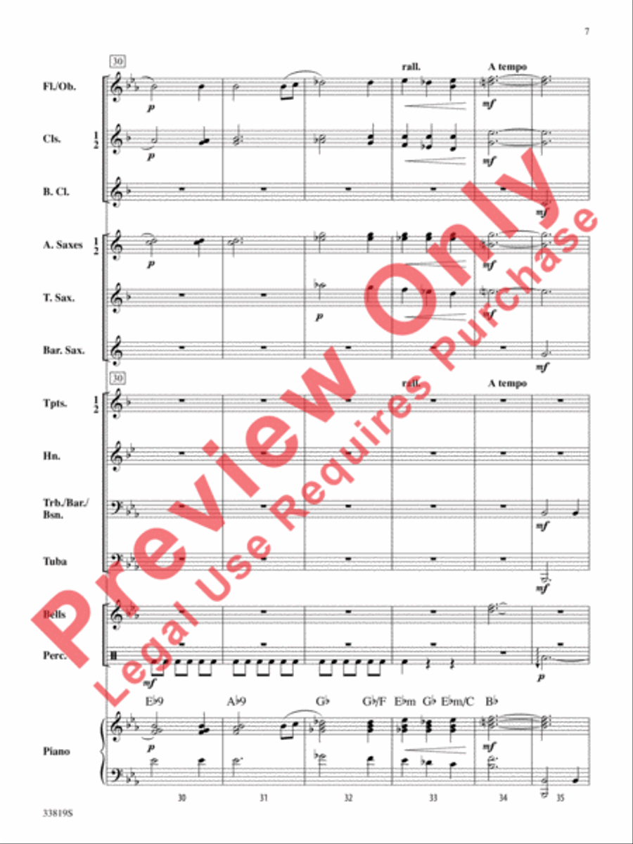 Snow Globe Concert Band scores gallery preview page 8