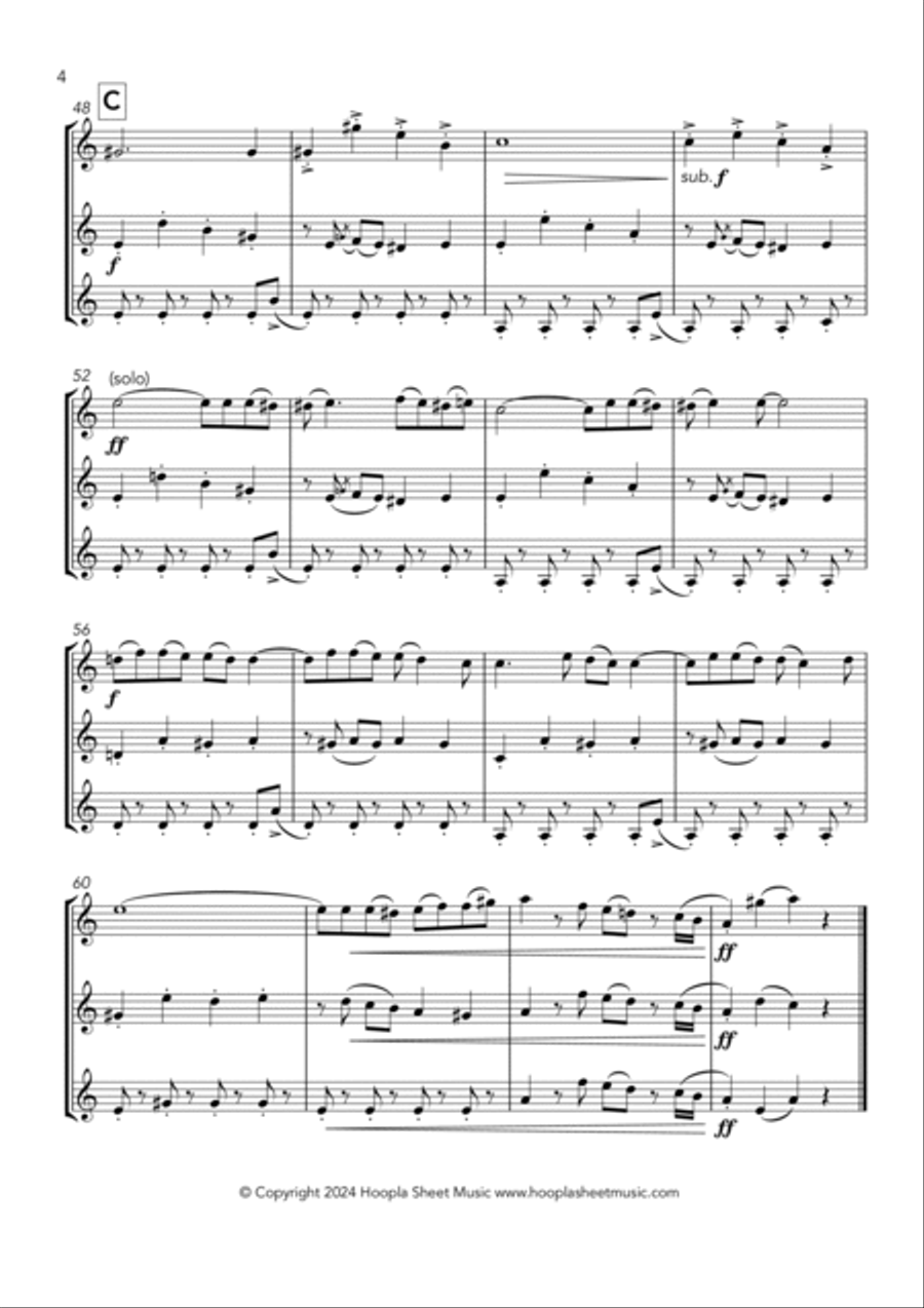 La Cumparsita String Trio scores gallery preview page 4