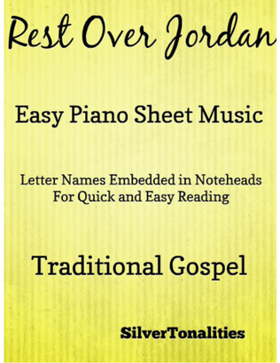 Book cover for Rest Over Jordan Easy Piano Sheet Music