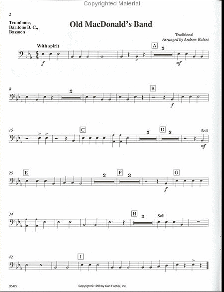 First Concert Folio - Pieces for Grade 1 Bands Concert Band Methods scores gallery preview page 2
