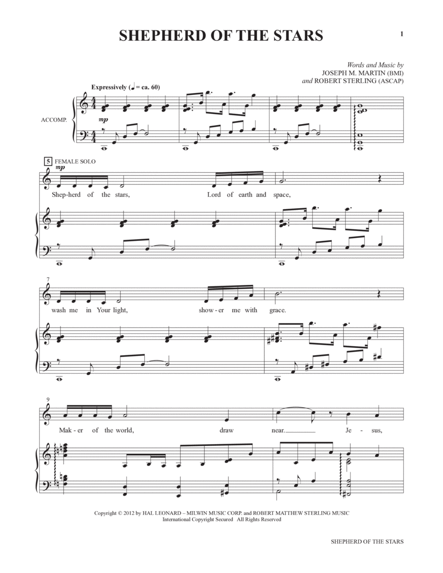Shepherd Of The Stars (from Voices Together: Duets for Sanctuary Singers)