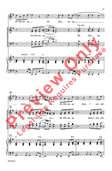 He Lifts Me Up - SATB image number null