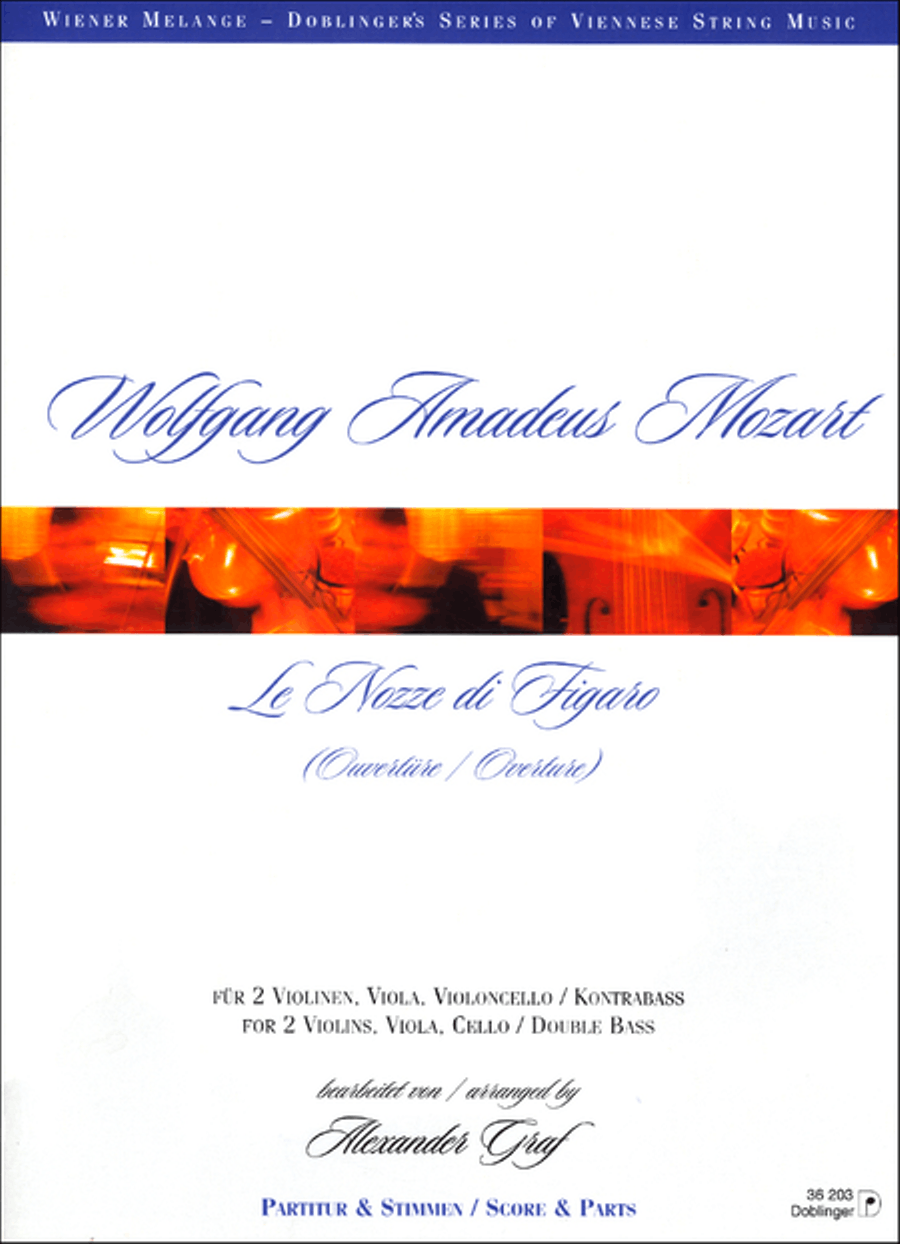 Ouverture zur Oper Die Hochzeit des Figaro Score and Part scores gallery preview page 1