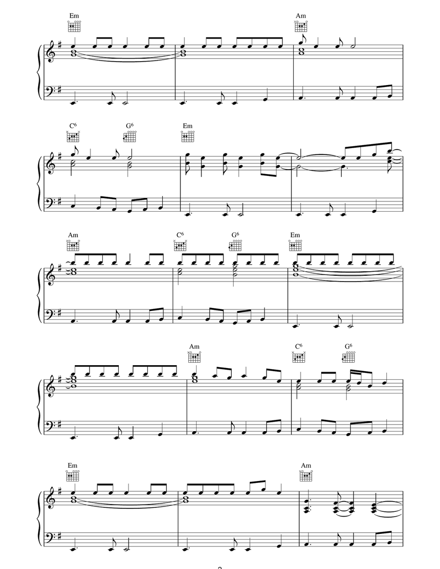The Chain (extract) - Grand Prix Theme Piano Solo scores gallery preview page 2