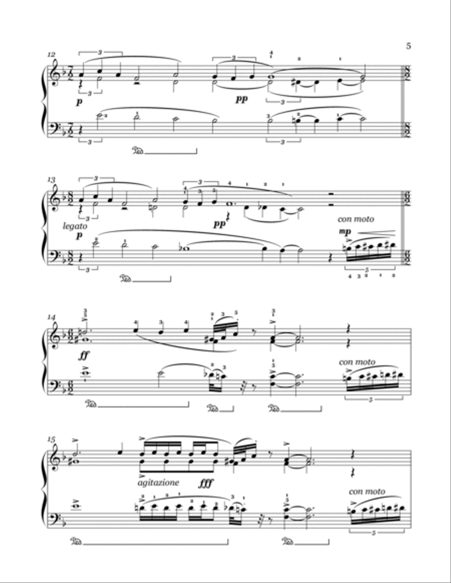 Sonata Hymnica No. 2 Piano Solo scores gallery preview page 5
