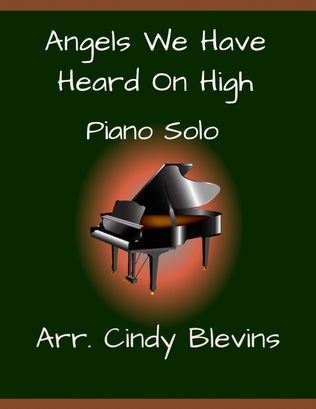 Book cover for Angels We Have Heard On High, for Piano Solo
