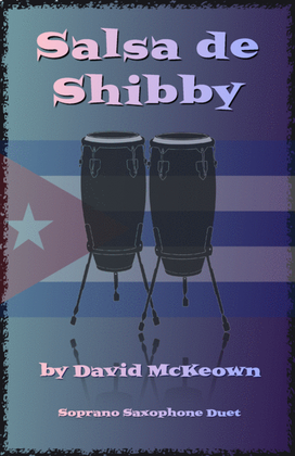 Book cover for Salsa de Shibby, for Soprano Saxophone Duet
