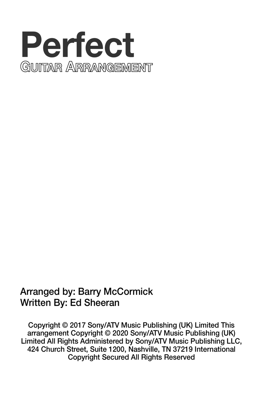 Perfect Acoustic Guitar scores gallery preview page 1