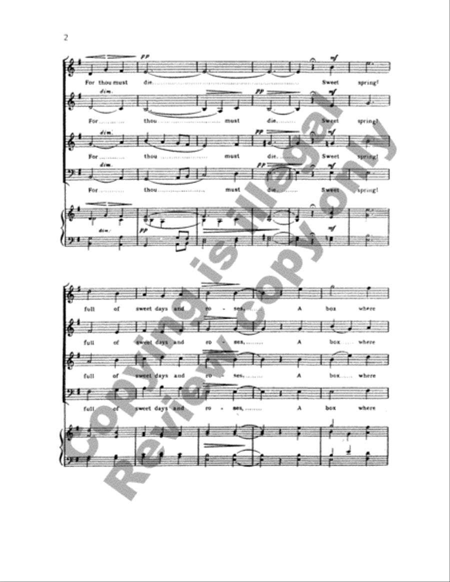 Sweet Day (Choral Score) Sweet Day (Choral Score) 4-Part scores gallery preview page 3
