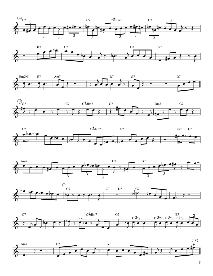Bags' Groove (Take 2) Electric Guitar scores gallery preview page 3