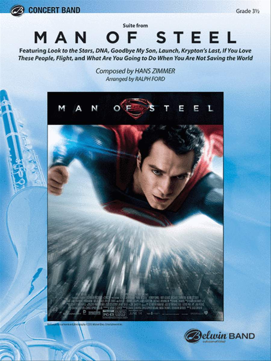 Man of Steel, Suite from Concert Band scores gallery preview page 1