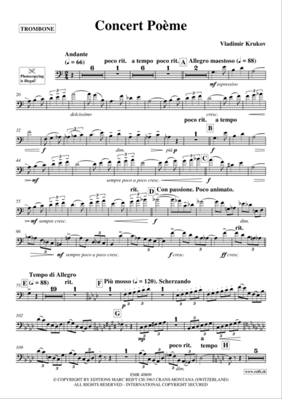 Concert Poeme Piano Accompaniment scores gallery preview page 2