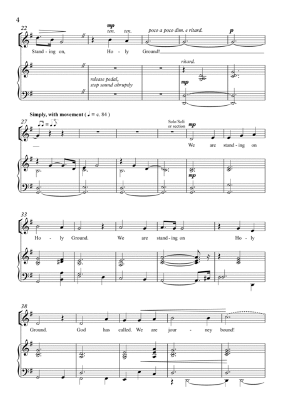 Standing On Holy Ground Standing On Holy Ground 4-Part scores gallery preview page 3
