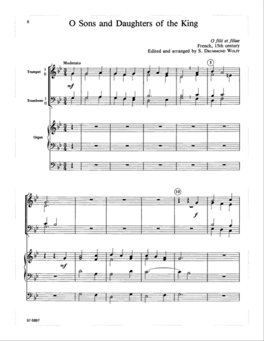 Three Hymns of Praise for Easter Trombone scores gallery preview page 7