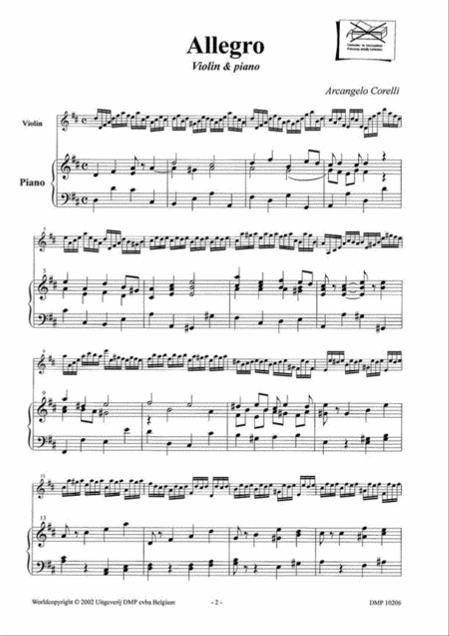 Allegro Violin Solo scores gallery preview page 2