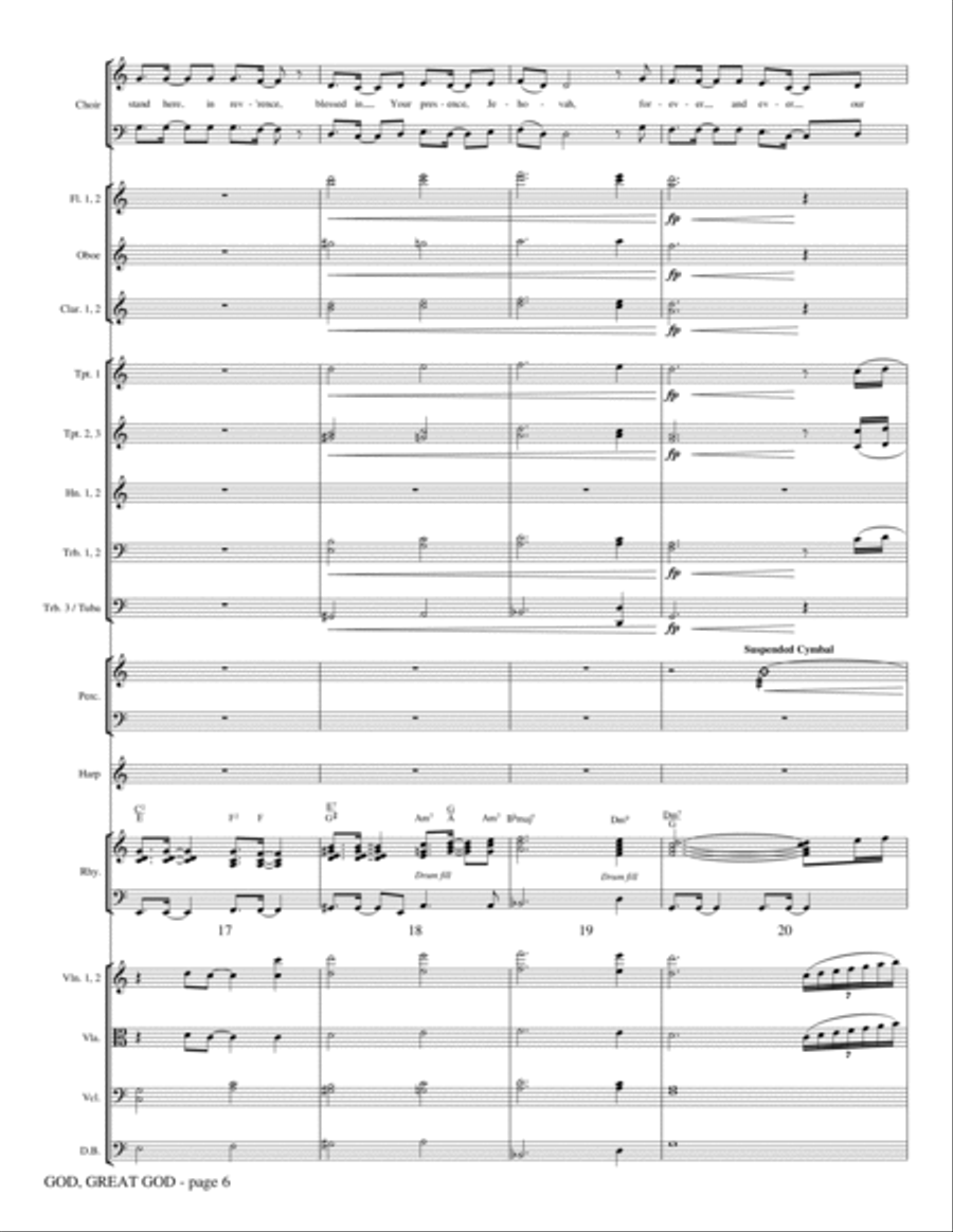 God, Great God - Full Score Choir scores gallery preview page 5