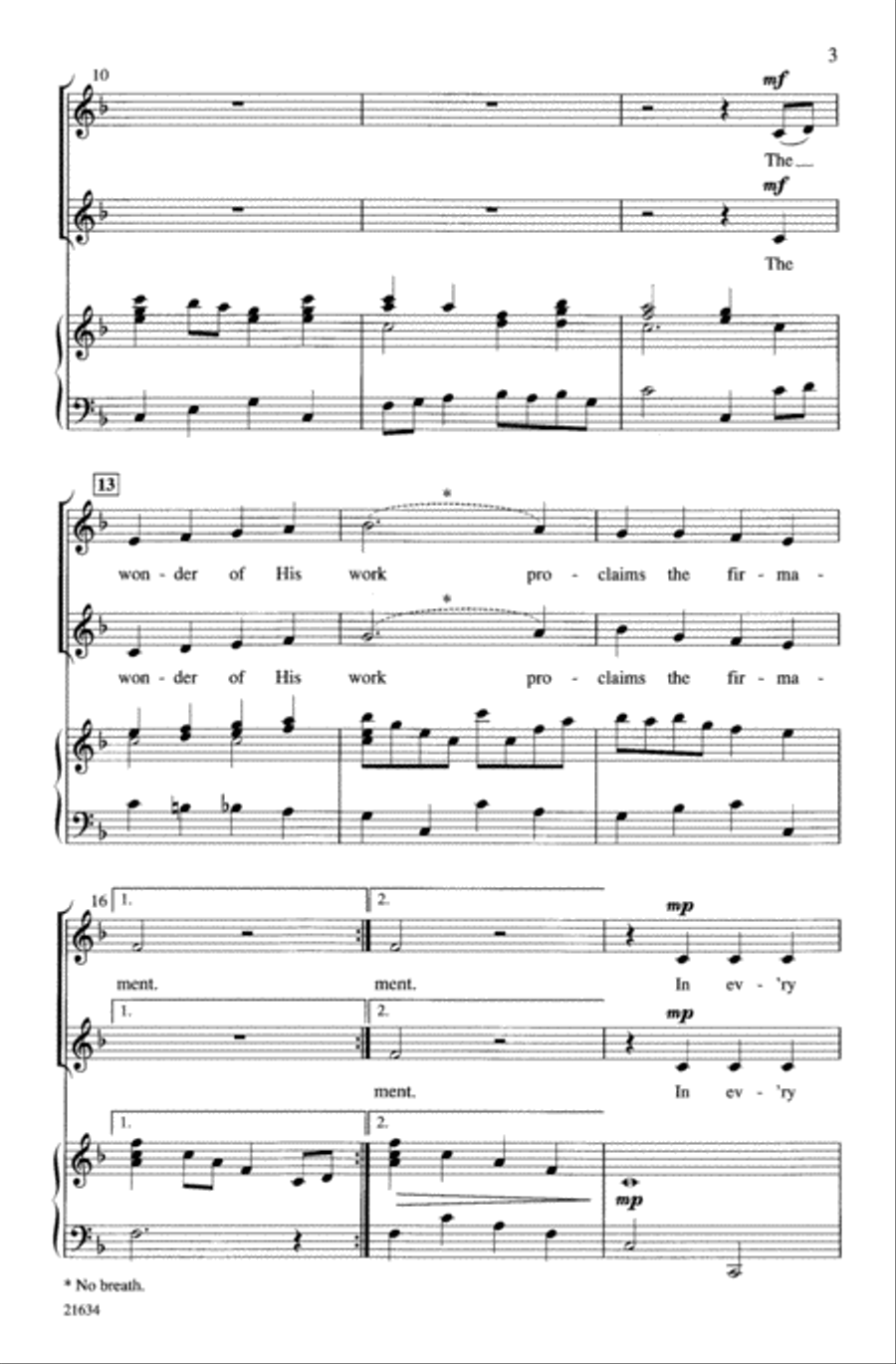 The Heavens Are Telling 2-Part scores gallery preview page 3
