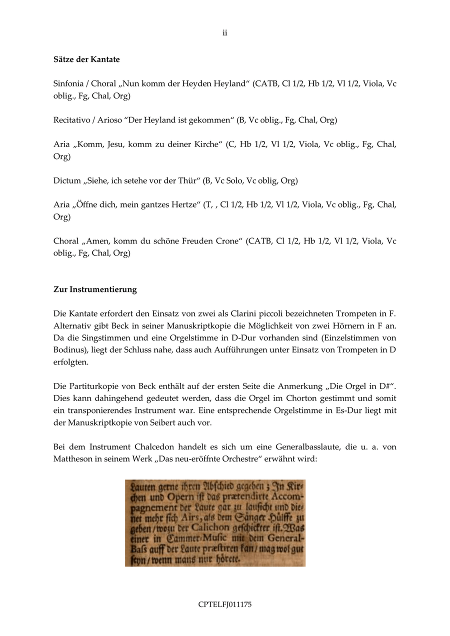 Nun komm der Heyden Heyland TVWV 1:1175 4-Part scores gallery preview page 4