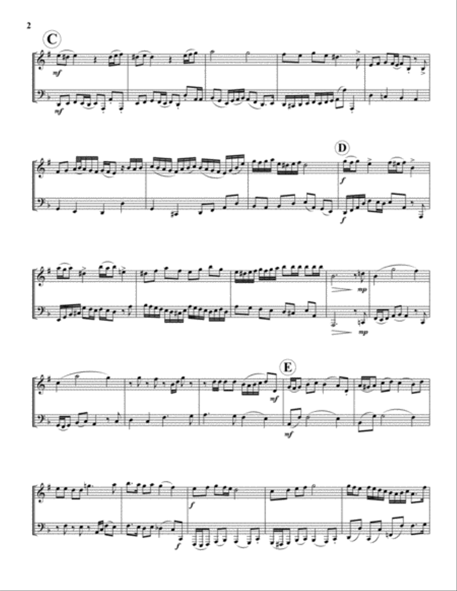 Baroque 'n Brass Baroque 'n Brass Brass Duet scores gallery preview page 2