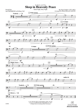 Sleep in Heavenly Peace: (wp) 2nd B-flat Trombone B.C.