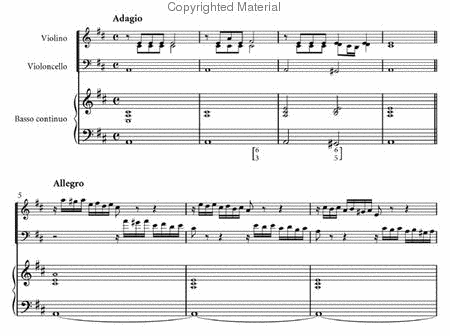 Sonata for violin, cello and basso continuo