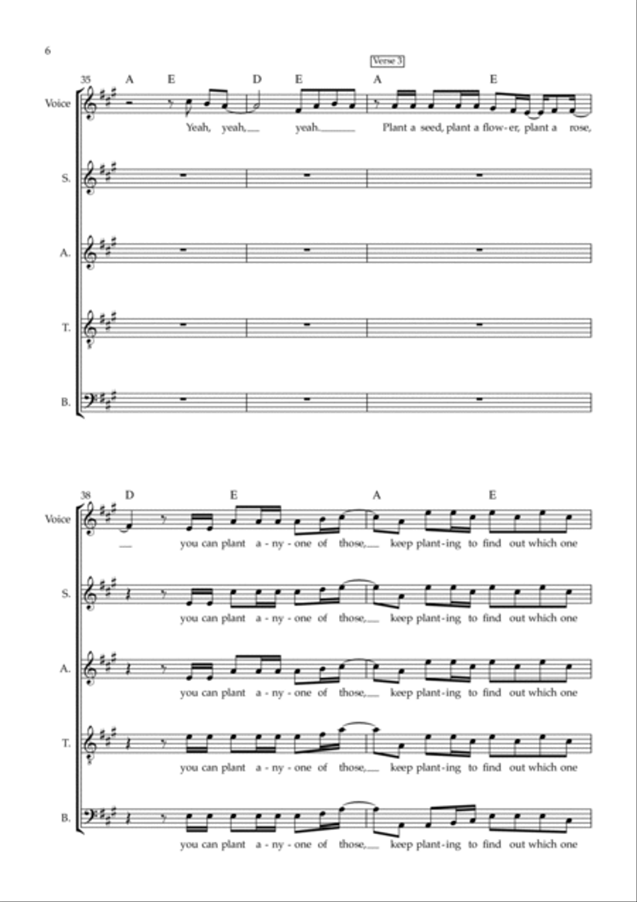 Mmmbop 2.0 4-Part scores gallery preview page 6