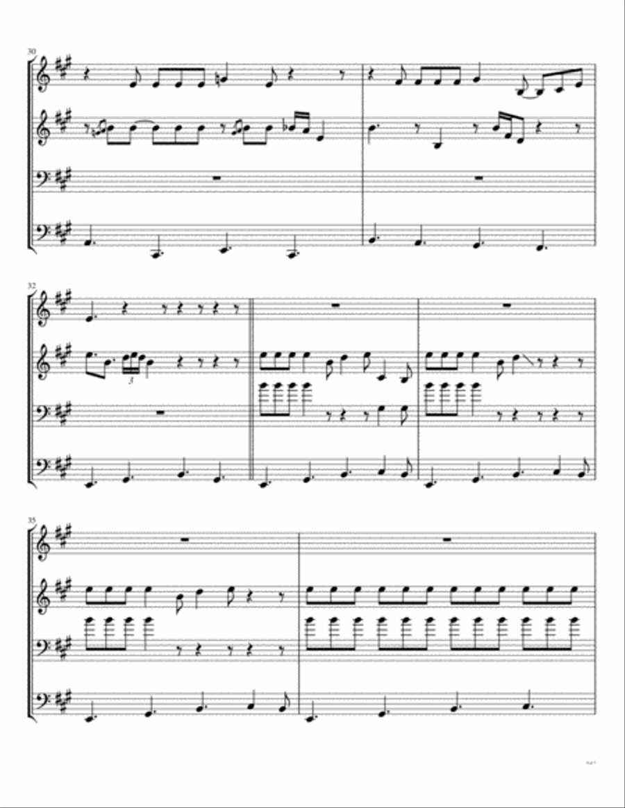 Heartbreak Hotel Brass Ensemble scores gallery preview page 6
