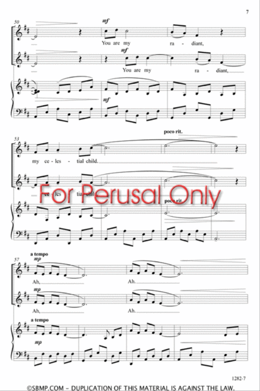 Lunar Lullaby - SA Octavo SA scores gallery preview page 6