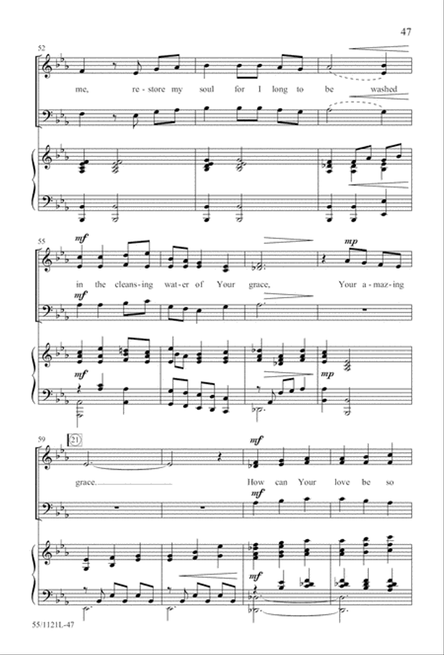 Touched by the Christ Touched by the Christ 3-Part scores gallery preview page 48