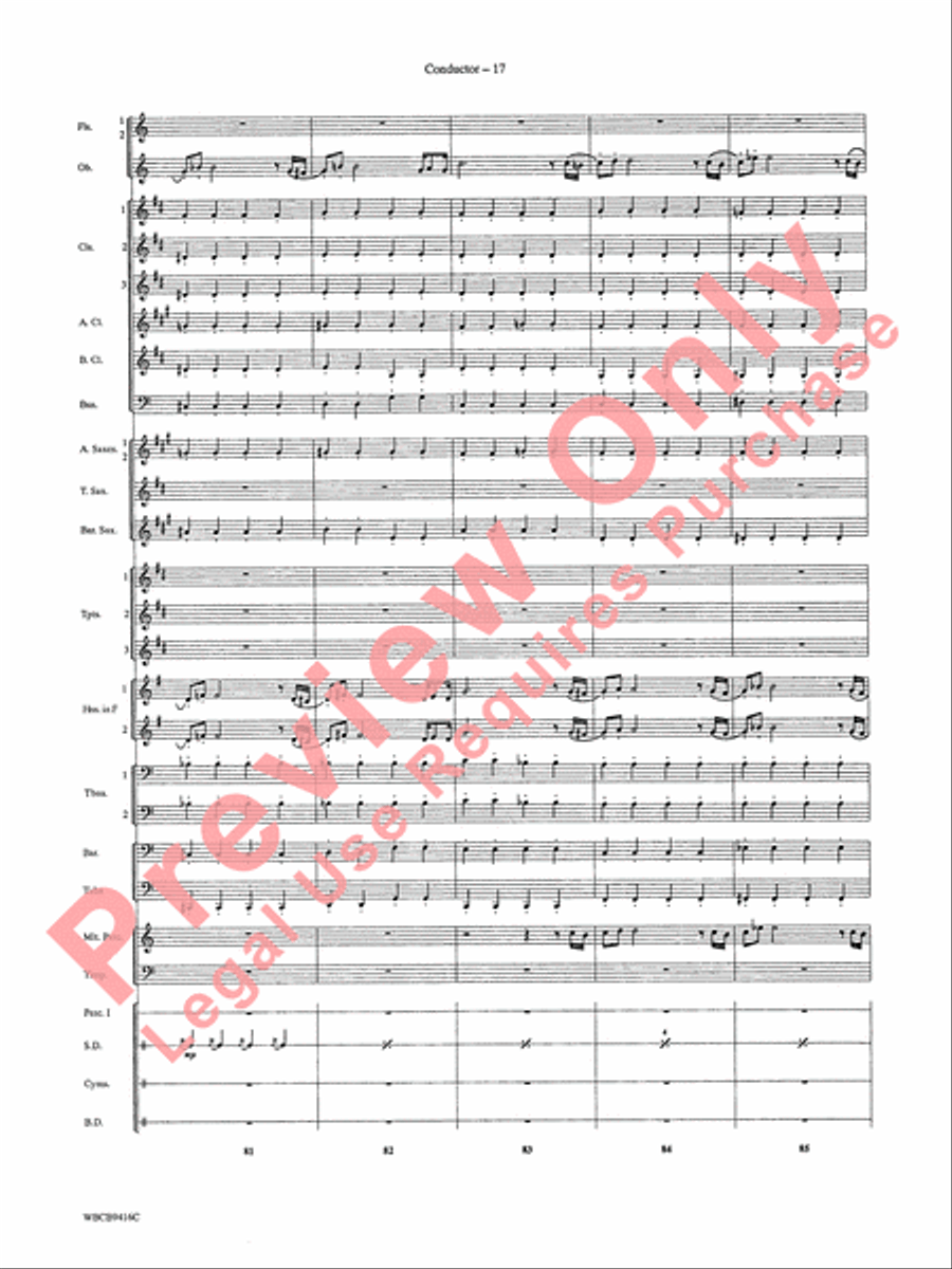 Strike Up the Band Concert Band scores gallery preview page 19